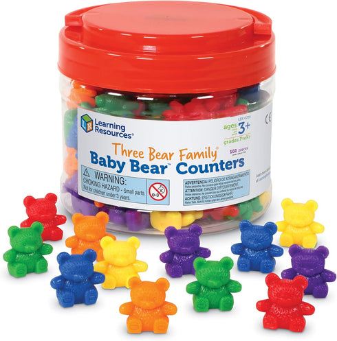 Learning Resources Baby Bear Counters - 102 Pieces, Ages 3+ | Grades