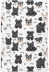 Pigsaly Crib Sheets Black White Puppy Schnauzer Dogs Baby Sheet for Standard Crib