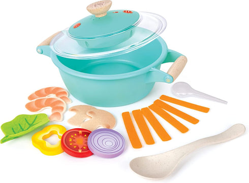 Hape Little Chef Cooking & Steam Playset | Toy Kitchen with Play