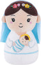 Virgin Mary Plush Doll, 8-Inch Mother Mary Stuffed Plushie Pillow Holding Baby