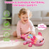 6 12 Tummy 12-18 6-12 1 2 Baby Toys to Months, Light Up Time Toy for Months, Crawling Axolotl Early Educational Musical