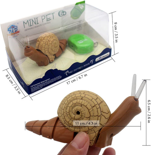 Realistic Remote Control Snail Toy - Electronic Crawling Insect for Kids