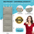 Honeyera Storage for Stuffed Animals, Over Door Organizer for Baby Accessories and Toy Plush Storage (Gray)