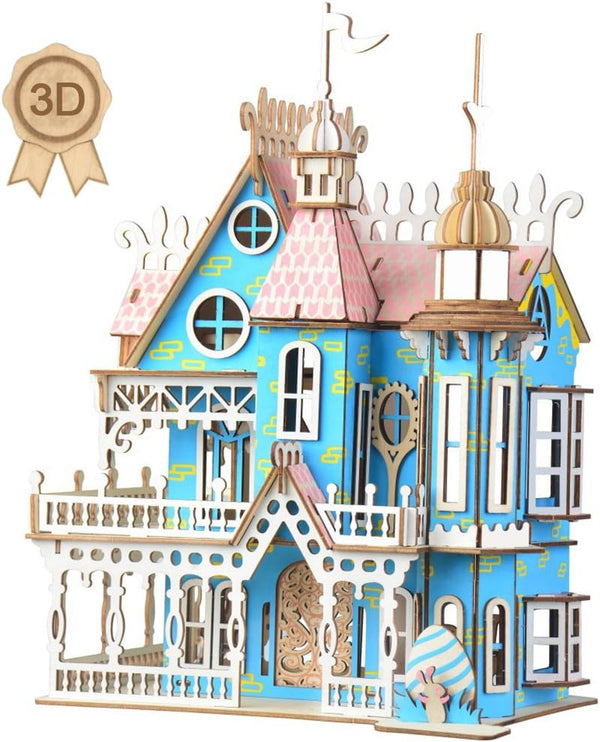 Wewinn 3D Wooden Puzzles - Laser Engraving DIY Safe Assembly Constructor Kit Toy for Teens and Adults