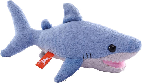 Wild Republic Pocketkins Eco Shark, Stuffed Animal, 5 Inches, Plush Toy, Made from Recycled Materials, Eco Friendly