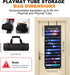 12+1 Playmat Holder, Playmat Tube Storage Bag for MTG, Fits Card Game Playmats with Transparent Plastic Slots, Portable