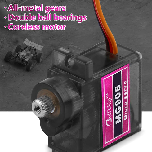 MG90S 9g Micro Metal Gear Servo Motor for Robot Car Plane RC Helicopter Arduino