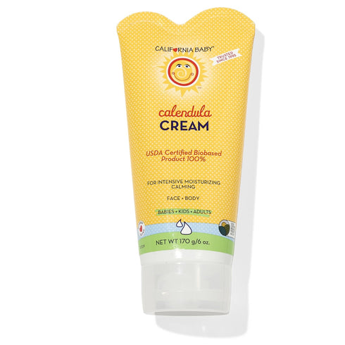 California Baby Calendula Cream | 100% Plant-Based Moisturizer | Lavender Baby Lotion