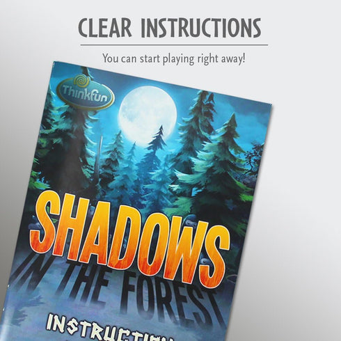 ThinkFun Shadows in the Forest - Unique Play-in-the-Dark Board Game | Ideal for Kids and Adults | Stimulating Brain