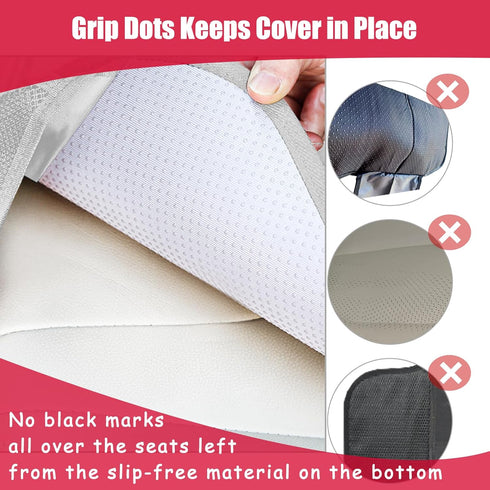 600D Gray-1 Meolsaek Car Seat Protector for Child Car Seat, Durable Fabric Waterproof Car Seat Cover with Thick Pad