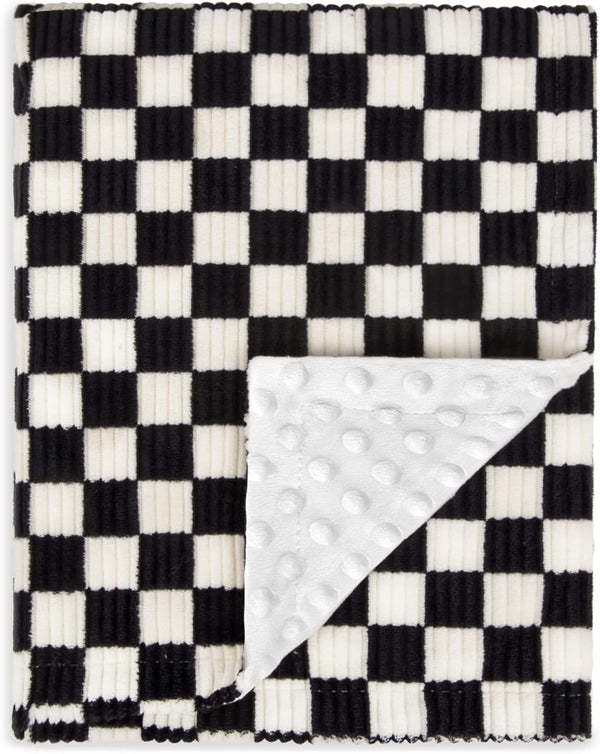 Baby Blanket for Boys Comfy Durable Corduroy Toddler Blanket with Double Layer