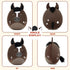 12" PEACH CAT Original Appaloosa Horse Stuffed Animal Cute Horse Plush Soft Plushies Toys Gifts for Kids Adults Dark