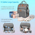 Backpack Jeryswet Baby Diaper Bags with Changing Station, Waterproof Large Capacity Diaper Bag for Moms Dads with USB