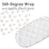 4 Pack, Cozy 32"x16"(Rainbow) Gllquen Baby Bassinet Sheets Breathable Fitted Mattress Sheet, Elastic Travel Crib