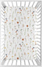 Sweet Jojo Designs Baby Fitted Mini Crib Sheet (Multicolor Boho Floral) for
