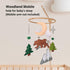 Pack Woodland Baby Mobile, Woodland Mobile for Crib, Bear Crib Mobile for Boys, Nursery Mobile for Bassinet, and Play