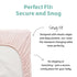Caden Lane Changing Pad Cover, Ultra Soft & Breathable, Fits Standard Diaper Change Table Mats, Pale Pink