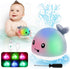 Toddla Whale Bath Toy Sprinkler, Light Up Water Whale Bath Toy for Toddlers 1-3, Bathtub Toys for Infants 6-12 Months