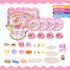 Set Girls,39 Set Set 3 4 5 6 7 8 Tea Party for Little Pcs Unicorn Tea Toys with Dessert,Cake