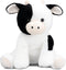 Calf Cow Stuffed Animals Plush Toys for Kids, Black and White Holstein Friesian Cow, 14 inches Birthday Gift