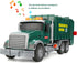 Big Garbage Truck Toys for Boys, Inertial Powered Push Car with Lights and Sounds, Trash Truck Model with 3 Garbage Cans