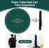 CONTINUE 47 x 47 Inch Anti-Slip Rubber Poker Table Mat for 8 Players with Carrying Bag for Texas Hold'em, Blackjack,