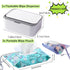 2Pcs Counter Wipes Dispenser with Portable Travel Refillable Wipe Holder,Reusable Wipe Holder Box Flushable Wipes Case