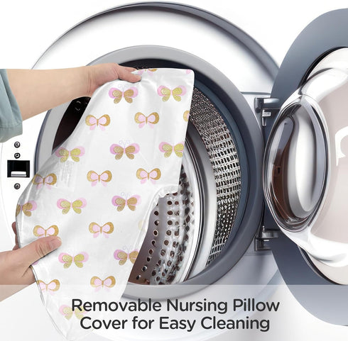 0-16 Little Grape Land Nursing Pillow, Breastfeeding Pillows for Mom with Removable Cover and Breathable Filling