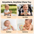 VISEWI 3-18 baby phone teething toys, food grade silicone teether toy for baby months, chew toys with number pop