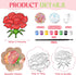 Dunzoom 30 Set Spring Craft Kit Suncatchers Kit Spring Flower DIY Suncatchers Craft Kit Make Your Own Suncatcher Paint