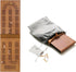 Jeereal (Bamboo|3 Travel Cribbage Board Game Leather & Solid Bambo-Wood Pocket Sized Tiny Card Game Board Tracks)