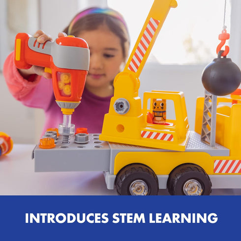 Set Set, 3+ Educational Insights Design & Drill Bolt Buddies Crane - Construction Toys & Toddler Tools, Kids Tool