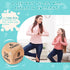 Kids Yoga Wooden Dice with Yoga Cards - Fun Exercise Dice for Kids, 12 Yoga Cards with Wooden Gift Box