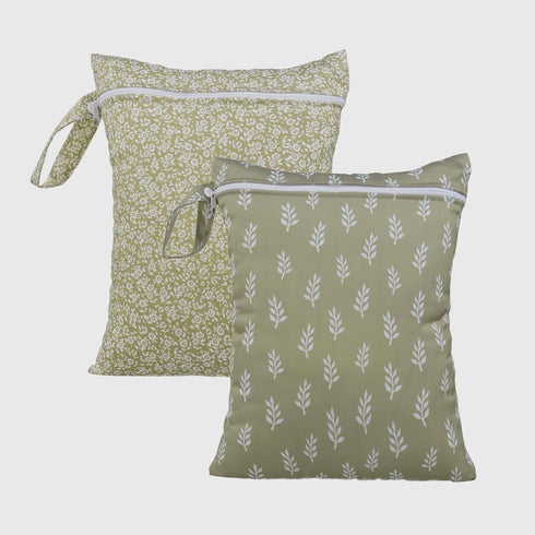 Happy Flute HappyFlute 2pcs Wet Bag Waterproof Bag Set-Cactus and Animal Pattern Wet Bag