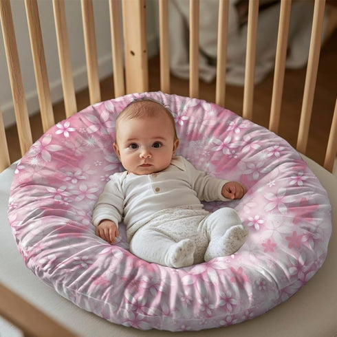 Wiryuouvt Cherry Blossom Nursing Pillow Cover Womens Breastfeeding Pillow Cover for Baby Snug Fits Newborn Nursing