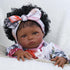 2 17-22 Inch BABESIDE Pcs Reborn Baby Doll Clothes with Headband for Babydolls, Floral Patterns Reborn Baby Doll