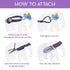 7 Pcs Braided Pacifier Clip Baby Girls for Boys, Handmade Cotton Pacifier Holder Binky Clips Fits All Pacifiers Modern