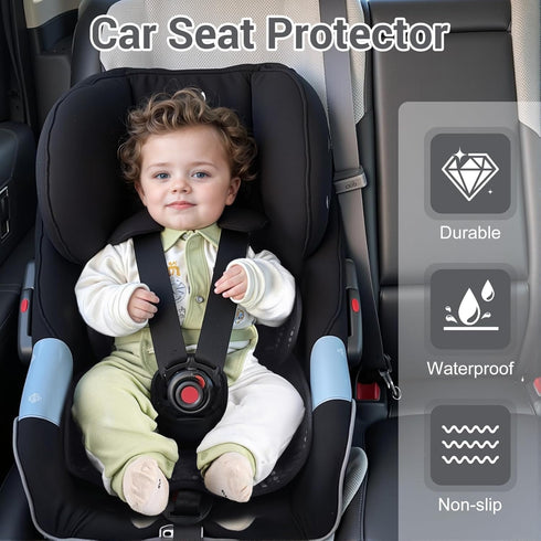 Piddle Pad, Car Seat Potty Training Protector, Baby Waterproof Car Seat Cover with Anti-Slip Backing, Machine Washable