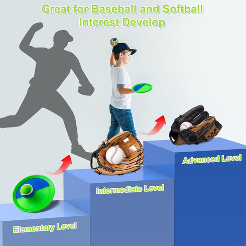 Ayeboovi Kids Beach Toys, Upgraded Light Up Toss and Catch Ball Set for Outdoor Pool Games for Ages 3-10