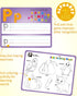 36pcs 3 4 5 Coogam Handwriting Drawing Practice Cards, Alphabet Number Painting Coloring with Pens, Double Sided Write