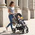 KFHENSOMR Universal Stroller Organizer Side Sling Polyester Net Mesh Bag in Black Fits for Nuna, Baby Jogger, Britax