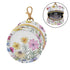 YETTASBIN Herbal Wildflowers Portable Pacifier Holder Case with Metal Hook Buckle & Zipper for Diaper Bag and Stroller