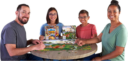 RoseArt My Happy Place - Harbor House, 750 Piece Jigsaw Puzzle for Adults