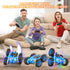 360 4WD Terucle Remote Control Car, Rc Cars Stunt Toys New Upgraded Strip Lights and Headlights Toys Double-Sided