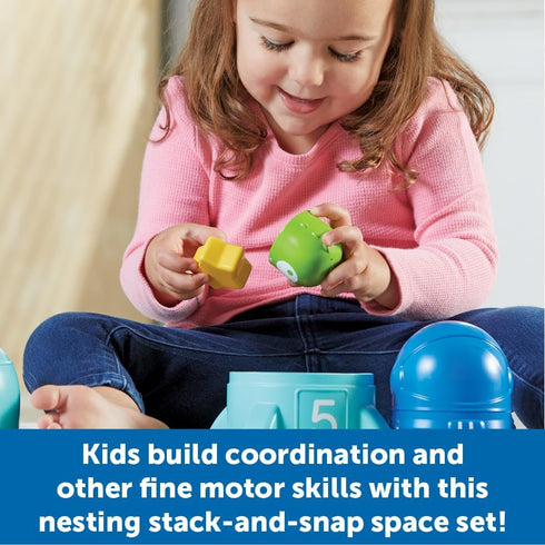 Learning Resources Nesting Space Surprise, Montessori Preschool Toys for Ages 18 Months+, Fine Motor Skills