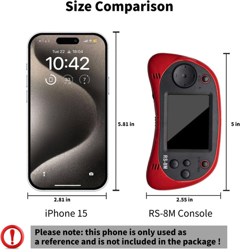EASEGMER 16 Bit Kids Handheld Games, Built-in 220 HD Video Games, Portable Game Player for Ages 3-10