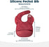6-24 Tiny Twinkle Silicone Pocket Bibs - Waterproof, Food Catching, Mess-Proof Bibs for Months Baby Boy and Girl
