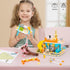 QLT QIAOLETONG Cute Cat House Toy Building Set for Girls 6-12, 521 PCS Friendship House Kit Compatible with Lego