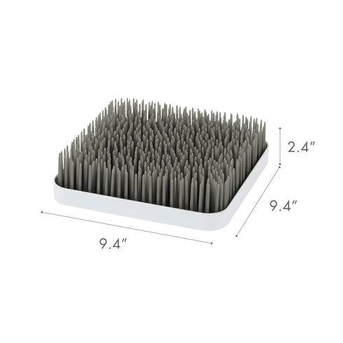 Boon Grass Plastic Drying Rack - Modern Baby Bottle Organizer, 9.75 x 9.88 x 3.0 inches - Gray