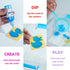 gookid 20= 4-8, 3-5 6-12 Magic Water Elf Toy Kit - Color DIY Aqua Fairy Water Gel Kit, STEM Sensory Toys for Kids Ages